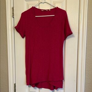 Soft Surroundings Fuchsia Short Sleeve Tee